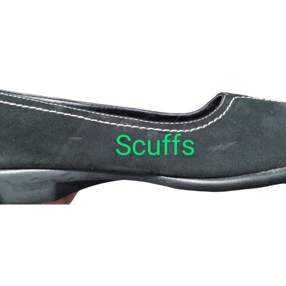 Women's Gelly Up What's What by Aerosoles Black Square Toe Ballet Flats Size Six - Picture 11 of 13